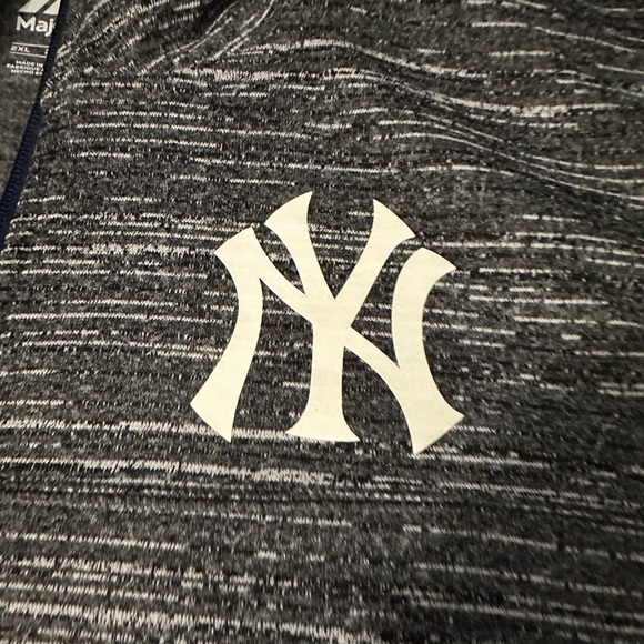 Men's New York Yankees Quarter-Zip Jacket 2XL - Picture 4 of 6